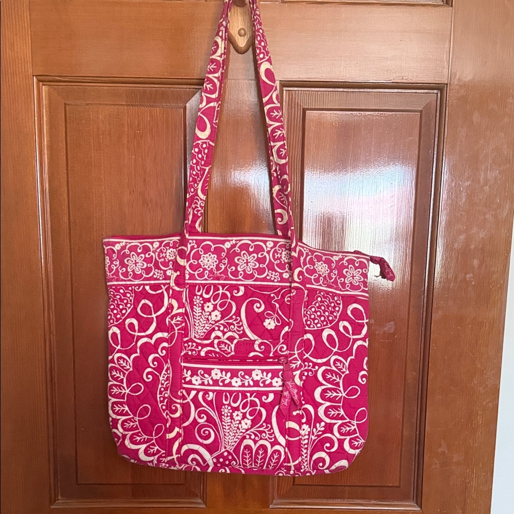 Vera Bradley Pink and White Floral Tote